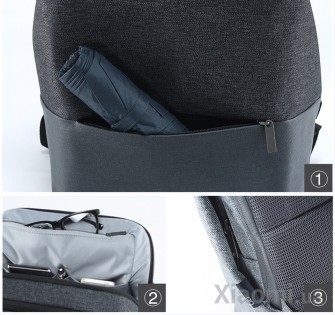 Рюкзак Xiaomi Runmi 90 Ninetygo Urban Simple Shoulder Bag Dark Grey